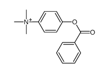 (4-benzoyloxyphenyl)-trimethylazanium Structure