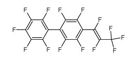 (E)-2,2',3,3',4,5,5',6,6'-nonafluoro-4'-(perfluoroprop-1-en-1-yl)-1,1'-biphenyl Structure