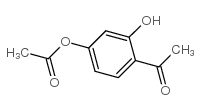 乙酸4-乙酰基-3-羟基苯酯结构式