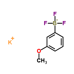 Potassium trifluoro(3-methoxyphenyl)borate Structure