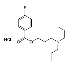 3-(dipropylamino)propyl 4-fluorobenzoate,hydrochloride结构式