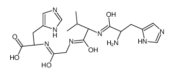 (2S)-2-[[2-[[(2S)-2-[[(2S)-2-amino-3-(1H-imidazol-5-yl)propanoyl]amino]-3-methylbutanoyl]amino]acetyl]amino]-3-(1H-imidazol-5-yl)propanoic acid Structure
