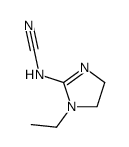 (1-乙基-4,5-二氢-1H-咪唑-2-基)氰胺结构式