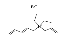 allyl-diethyl-penta-2,4-dienyl-ammonium, bromide Structure