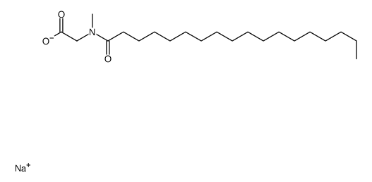 sodium N-methyl-N-(1-oxooctadecyl)aminoacetate structure