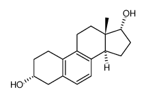 Estra-5,7,9-triene-3α,17α-diol结构式