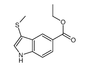 ethyl 3-methylsulfanyl-1H-indole-5-carboxylate Structure
