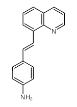 4-(2-quinolin-8-ylethenyl)aniline结构式