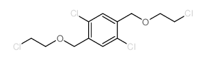 1,4-dichloro-2,5-bis(2-chloroethoxymethyl)benzene Structure