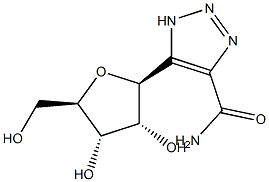 5-BETA-D-呋喃核糖基-1H-1,2,3-三唑-4-甲酰胺结构式