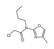 N-butyl-2-chloro-N-(4-methyl-1,3-oxazol-2-yl)acetamide Structure