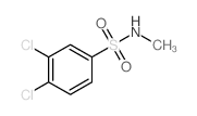 3,4-二氯-N-甲基苯磺酰胺结构式