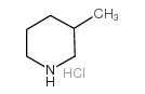Piperidine, 3-methyl-,hydrochloride (1:1) Structure
