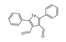 2,5-diphenyltellurophene-3,4-dicarbaldehyde结构式