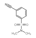 3-氰基-N,N-二甲基苯磺酰胺结构式