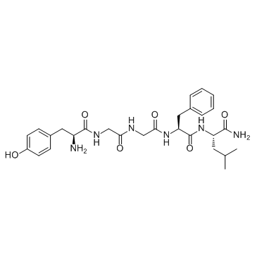 Leu-Enkephalin amide acetate salt Structure