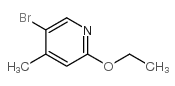 5-溴-2-乙氧基-4-甲基吡啶结构式