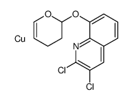 copper,2,3-dichloro-8-(3,4-dihydro-2H-pyran-2-yloxy)quinoline结构式