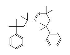 bis(2,4-dimethyl-4-phenylpentan-2-yl)diazene结构式