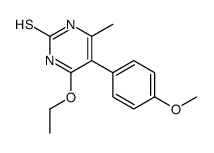4-ethoxy-5-(4-methoxyphenyl)-6-methyl-1H-pyrimidine-2-thione结构式