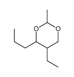 2-METHYL-4-PROPYL-5-ETHYL-1,3-DIOXANE structure