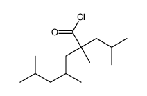 2,4,6-trimethyl-2-(2-methylpropyl)heptanoyl chloride结构式