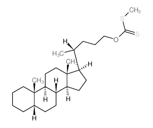 [(4R)-4-[(5S,8S,9S,10S,13R,14S,17R)-10,13-dimethyl-2,3,4,5,6,7,8,9,11,12,14,15,16,17-tetradecahydro-1H-cyclopenta[a]phenanthren-17-yl]pentoxy]-methylsulfanyl-methanethione结构式