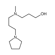 3-[methyl(3-pyrrolidin-1-ylpropyl)amino]propan-1-ol结构式