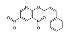 3,5-dinitro-2-(3-phenylprop-2-enoxy)pyridine结构式