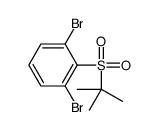 1,3-dibromo-2-tert-butylsulfonylbenzene Structure