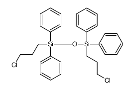 3-chloropropyl-[3-chloropropyl(diphenyl)silyl]oxy-diphenylsilane Structure
