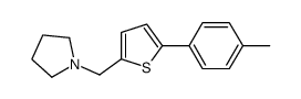 1-[[5-(4-methylphenyl)thiophen-2-yl]methyl]pyrrolidine结构式