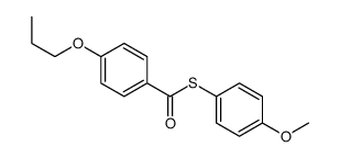 S-(4-methoxyphenyl) 4-propoxybenzenecarbothioate结构式