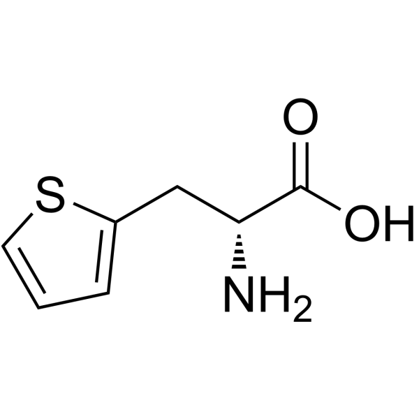 3-(2-噻吩基)-D-丙氨酸结构式