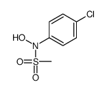 N-(4-chlorophenyl)-N-hydroxymethanesulfonamide结构式