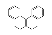 (2-ethyl-1-phenylbut-1-enyl)benzene结构式