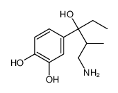 1,2-Benzenediol, 4-(3-amino-1-ethyl-1-hydroxy-2-methylpropyl)- (9CI)结构式