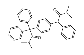 2-(4-(2-(dimethylamino)-2-oxo-1-phenylethyl)phenyl)-N,N-dimethyl-2,2-diphenylacetamide Structure
