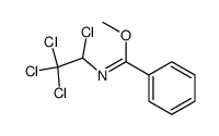 N-(1,2,2,2-tetrachloro-ethyl)-benzimidic acid methyl ester Structure