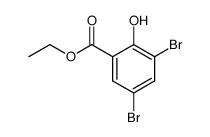 3,5-dibromo-2-hydroxy-benzoic acid ethyl ester结构式