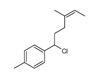 1-(1-chloro-4-methylhex-4-enyl)-4-methylbenzene Structure