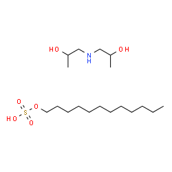 bis(2-hydroxypropyl)ammonium decyl sulphate结构式