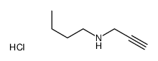 N-prop-2-ynylbutan-1-amine,hydrochloride结构式
