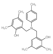 2-[[(2-hydroxy-3,5-dimethyl-phenyl)methyl-(4-methylphenyl)amino]methyl]-4,6-dimethyl-phenol Structure
