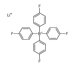 lithium tetrakis(p-fluorophenyl)borate(1-)结构式