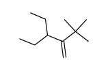 3-ethyl-2-tert-butyl-pent-1-ene结构式