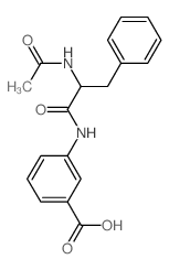 Benzoic acid,3-[[2-(acetylamino)-1-oxo-3-phenylpropyl]amino]- Structure