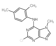 7H-Purin-6-amine,2-chloro-N-(2,4-dimethylphenyl)-7-methyl- picture