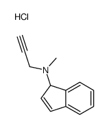 N-methyl-N-prop-2-ynyl-1H-inden-1-amine hydrochloride结构式