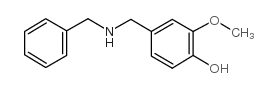 4-苄基氨基甲基-2-甲氧基苯酚结构式